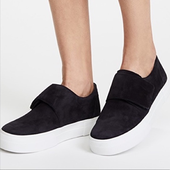 vince cage suede sneakers